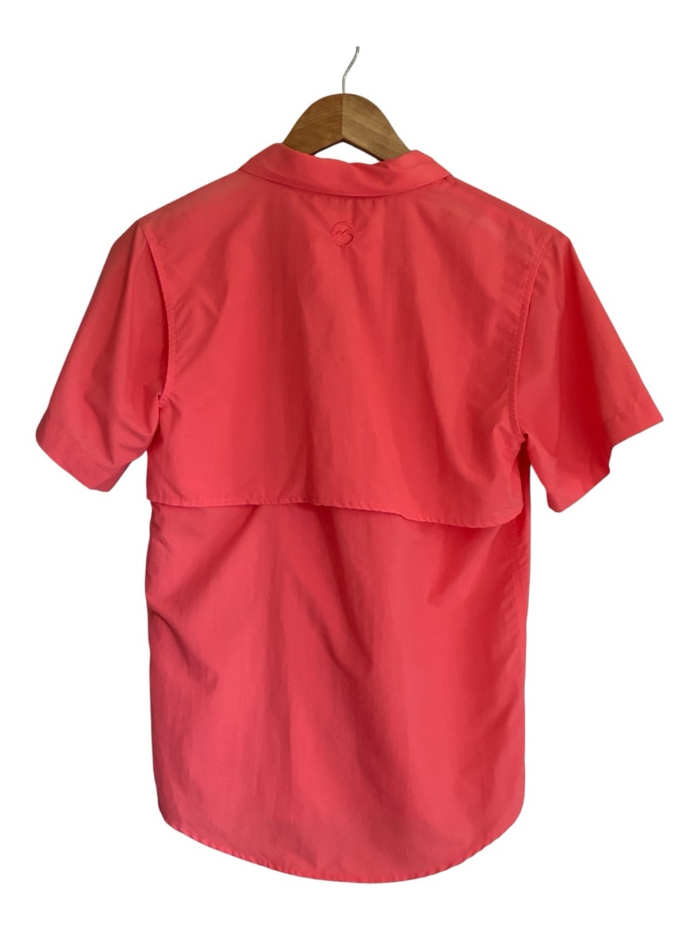 Magellan Coral Gorpcore Hiking Short-Sleeve Button Fishing Gear Shirt Size L - Picture 2 of 8